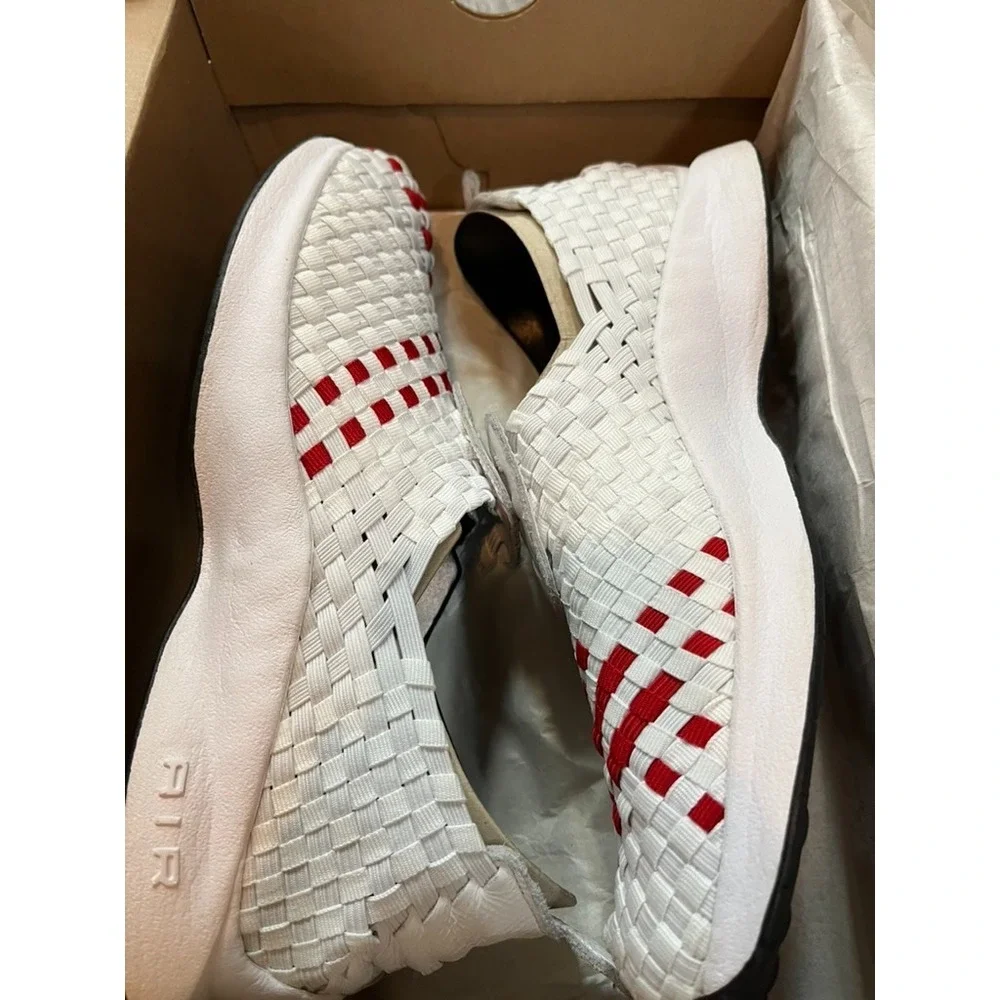 Nike Air Woven QS White University Red White US 10 Worn Twice w/Box